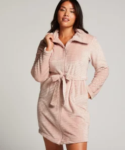 Online Badjas Zip Fleece Vrouwen Badjassen