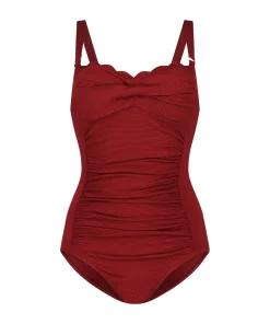 Cheap Badpak Scallop Vrouwen Badpakken