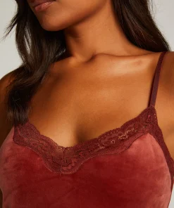 Discount Cami Top Velours Lace Vrouwen Pyjama'S