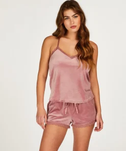 Online Cami Velours Lace Vrouwen Pyjama'S