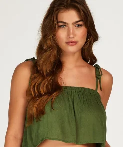 Cheap Crop Top Corfu Vrouwen Strandkleding