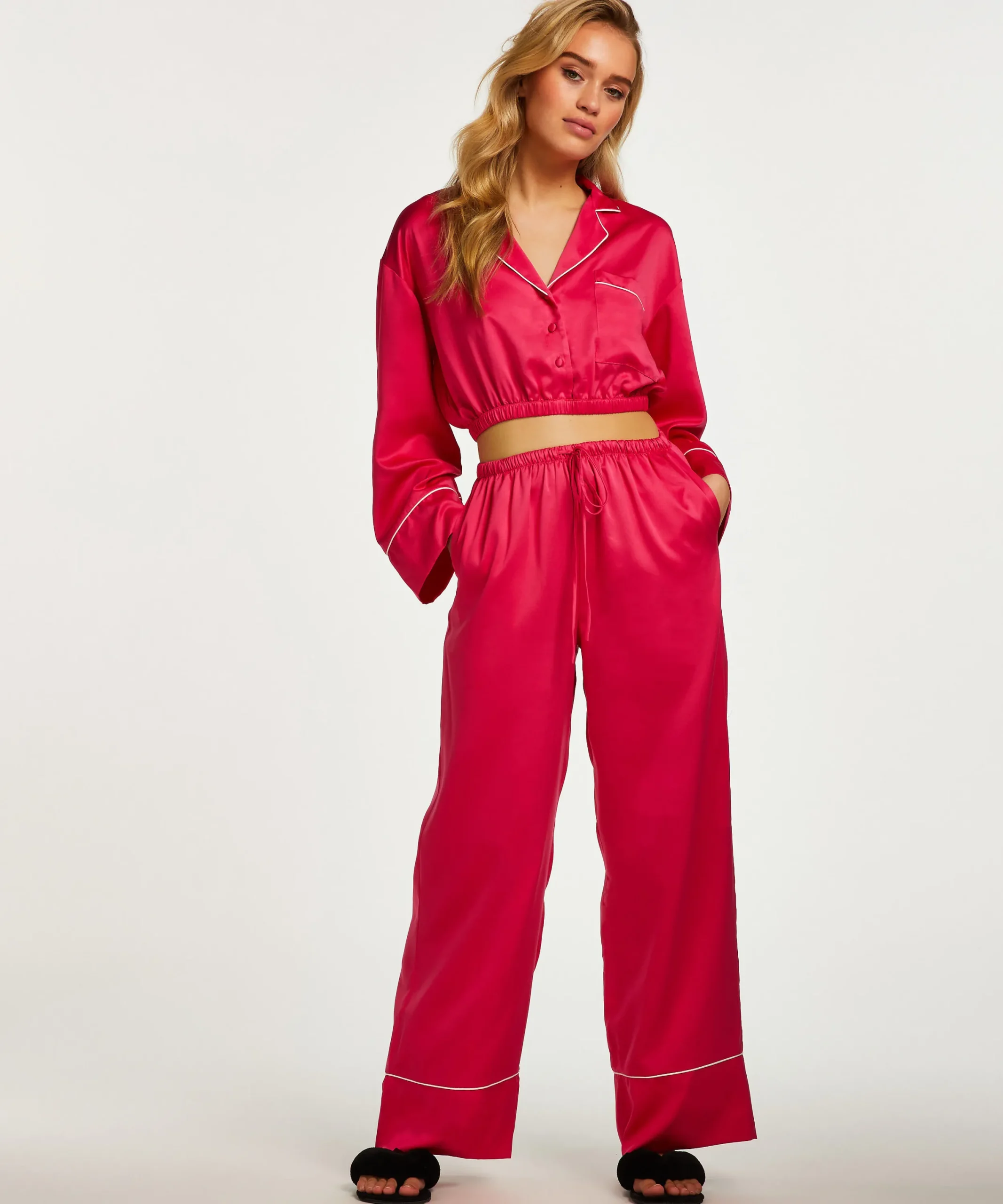 Cheap Cropped Jack Met Lange Mouwen Vrouwen Pyjama'S