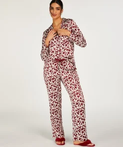 Flash Sale Jacket Lange Mouwen Satijn Vrouwen Pyjamatops
