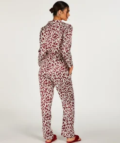 Flash Sale Jacket Lange Mouwen Satijn Vrouwen Pyjamatops