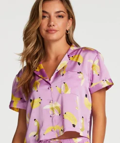 Cheap Jacket Satin Vrouwen Pyjamatops