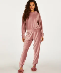 Online Joggingbroek Velours Rib Vrouwen Pyjama'S