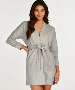 New Korte Jacquard Badjas Vrouwen Badjassen