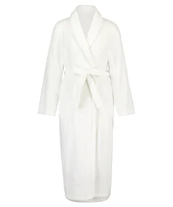 Clearance Lange Badjas Fleece Rib Vrouwen Badjassen