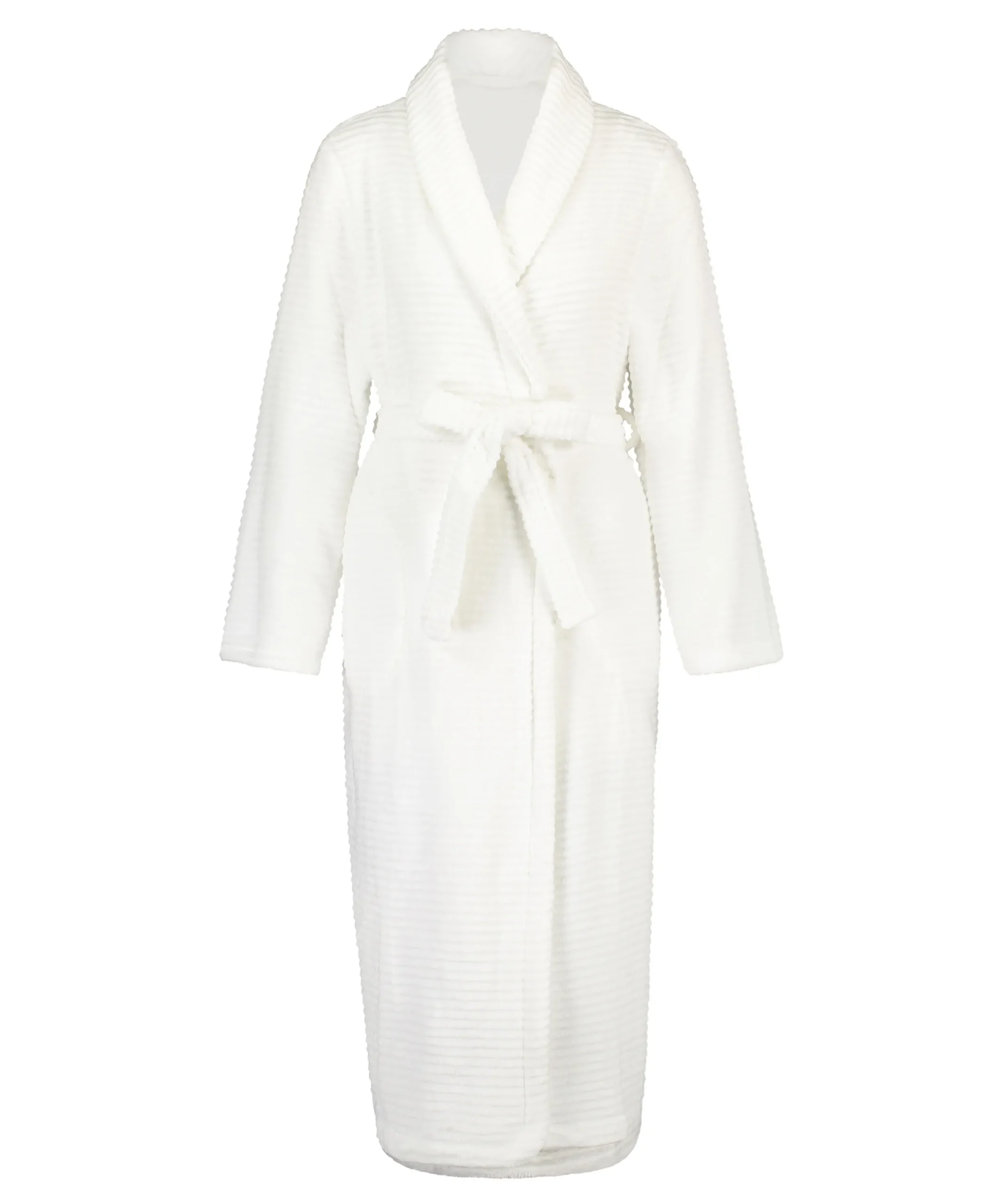 Clearance Lange Badjas Fleece Rib Vrouwen Badjassen