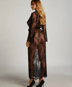 Store Lange Kimono Allover Lace Vrouwen Kimono'S