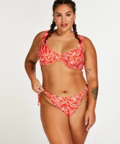 Cheap Niet-Voorgevormde Beugel Bikinitop Paisley Vrouwen Bikini'S