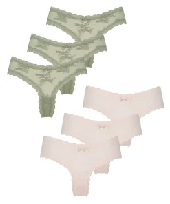 Flash Sale 6-Pack Brazilian V-Shape Mesh Vrouwen Brazilians & V-Shapes