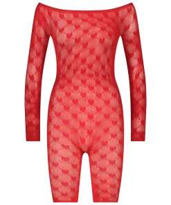 Fashion Private Playsuit Heart Vrouwen Sexy Bodies & Bustiers
