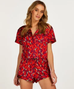 Clearance Pyjama Short Satin Vrouwen Pyjama'S