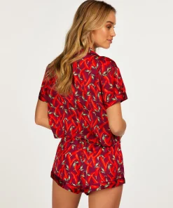 Clearance Pyjama Short Satin Vrouwen Pyjama'S