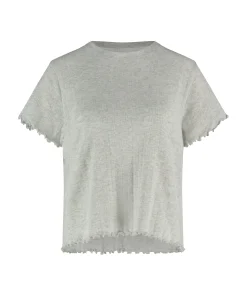Fashion Pyjama Top Korte Mouwen Loose Fit Vrouwen Pyjama'S