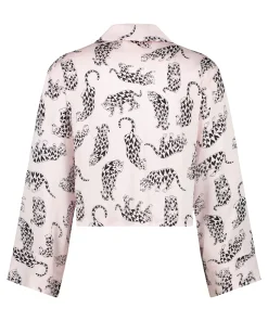 Online Pyjamatop Lange Mouwen Twill Vrouwen Pyjamatops