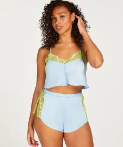Online Shorts Satin Lace Vrouwen Pyjama'S