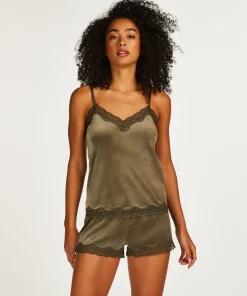 Cheap Shorts Velours Lace Vrouwen Pyjama'S