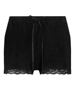 Discount Shorts Velours Lace Vrouwen Pyjama'S