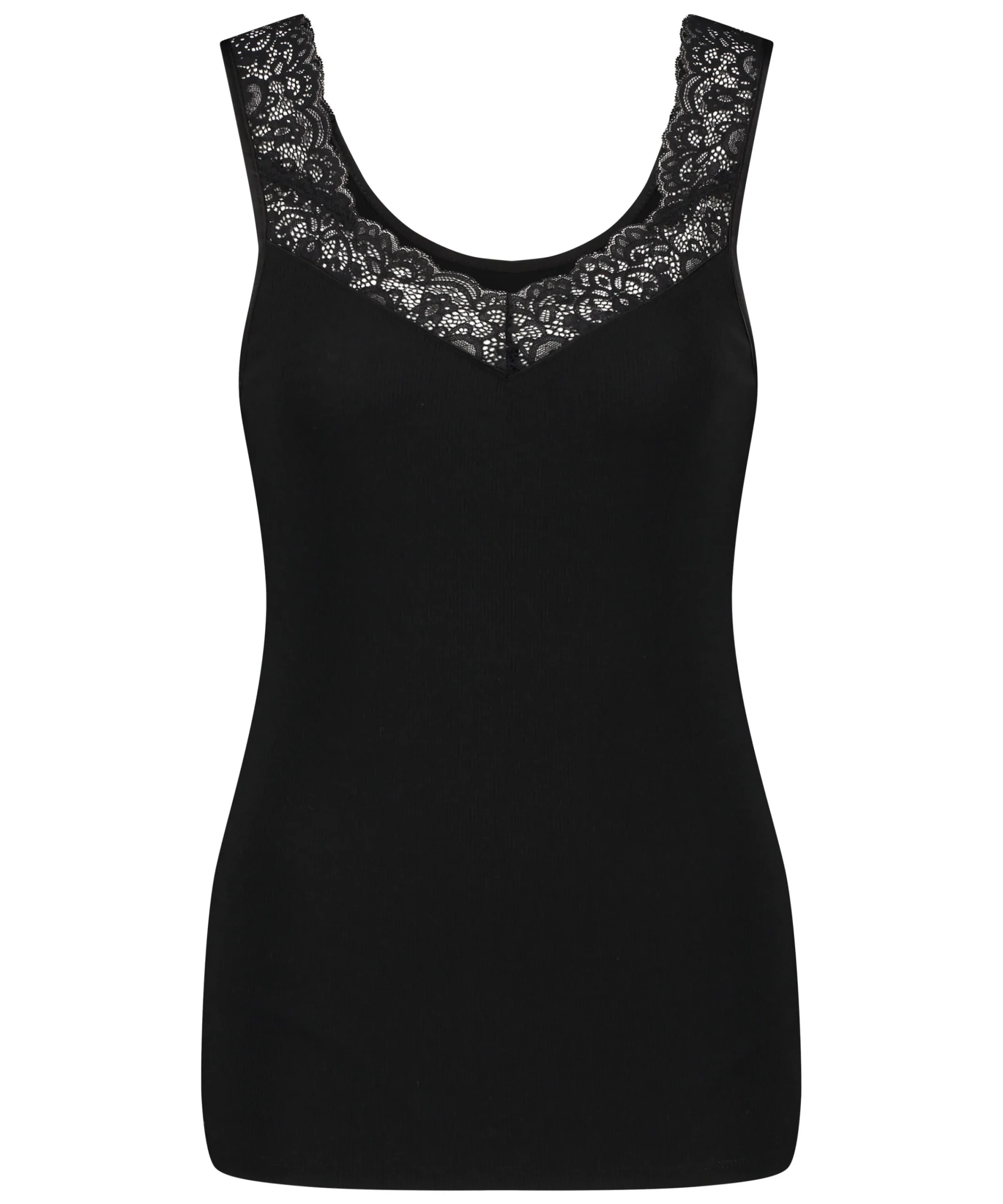 Clearance Singlet Rib Lace Vrouwen Pyjama'S