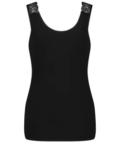 Clearance Singlet Rib Lace Vrouwen Pyjama'S