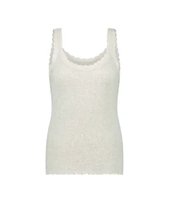 Best Singlet Rib Lace Vrouwen Pyjama'S