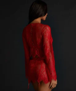 Online Top Allover Lace Vrouwen Pyjama'S