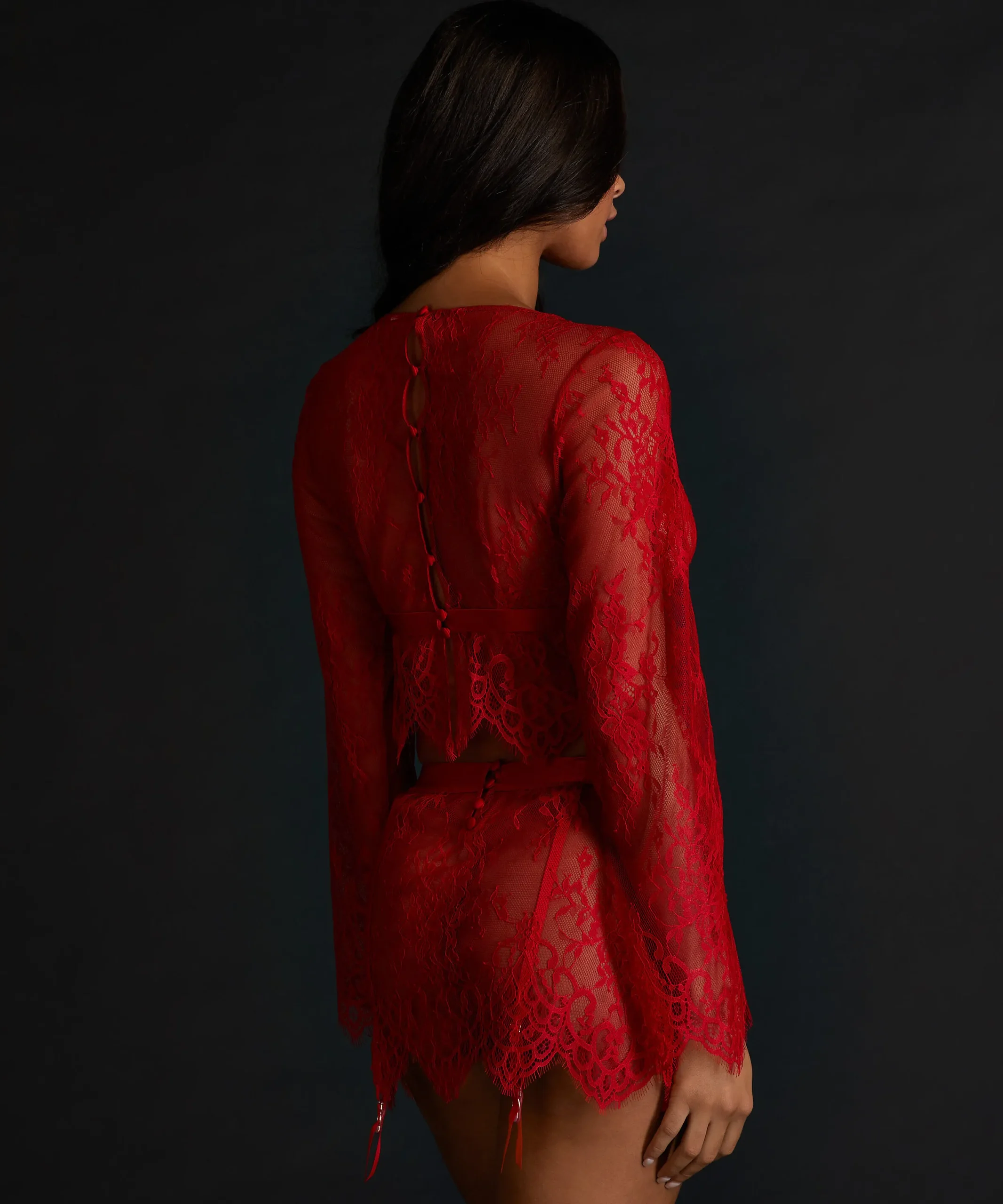 Online Top Allover Lace Vrouwen Pyjama'S