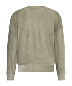 Online Top Met Lange Mouwen Velours Rib Vrouwen Pyjama'S