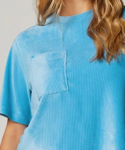 Discount Top Rib Velours Vrouwen Pyjama'S