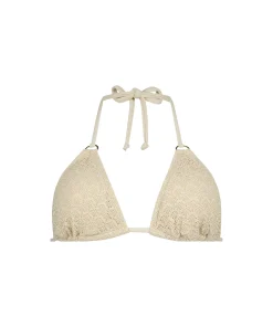 Hot Triangel Bikinitop Lurex Crochet Vrouwen Bikini'S