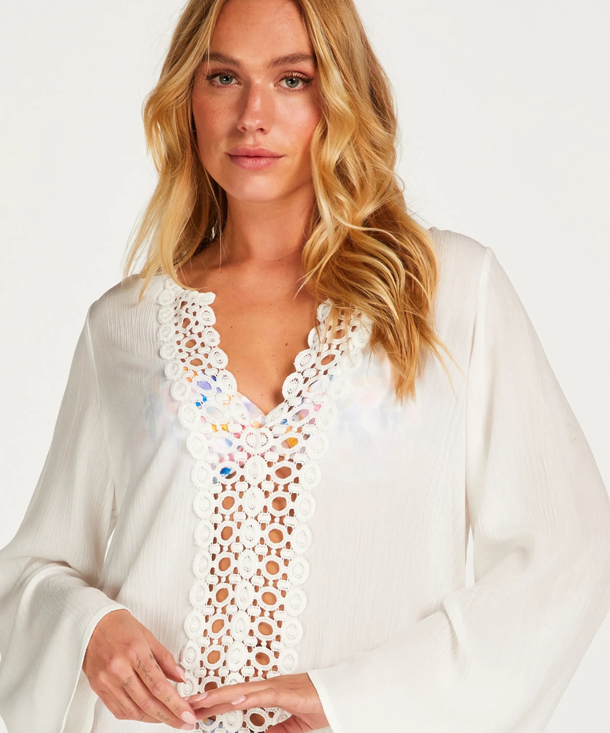 Flash Sale Tuniek Beach Lace Vrouwen Strandkleding