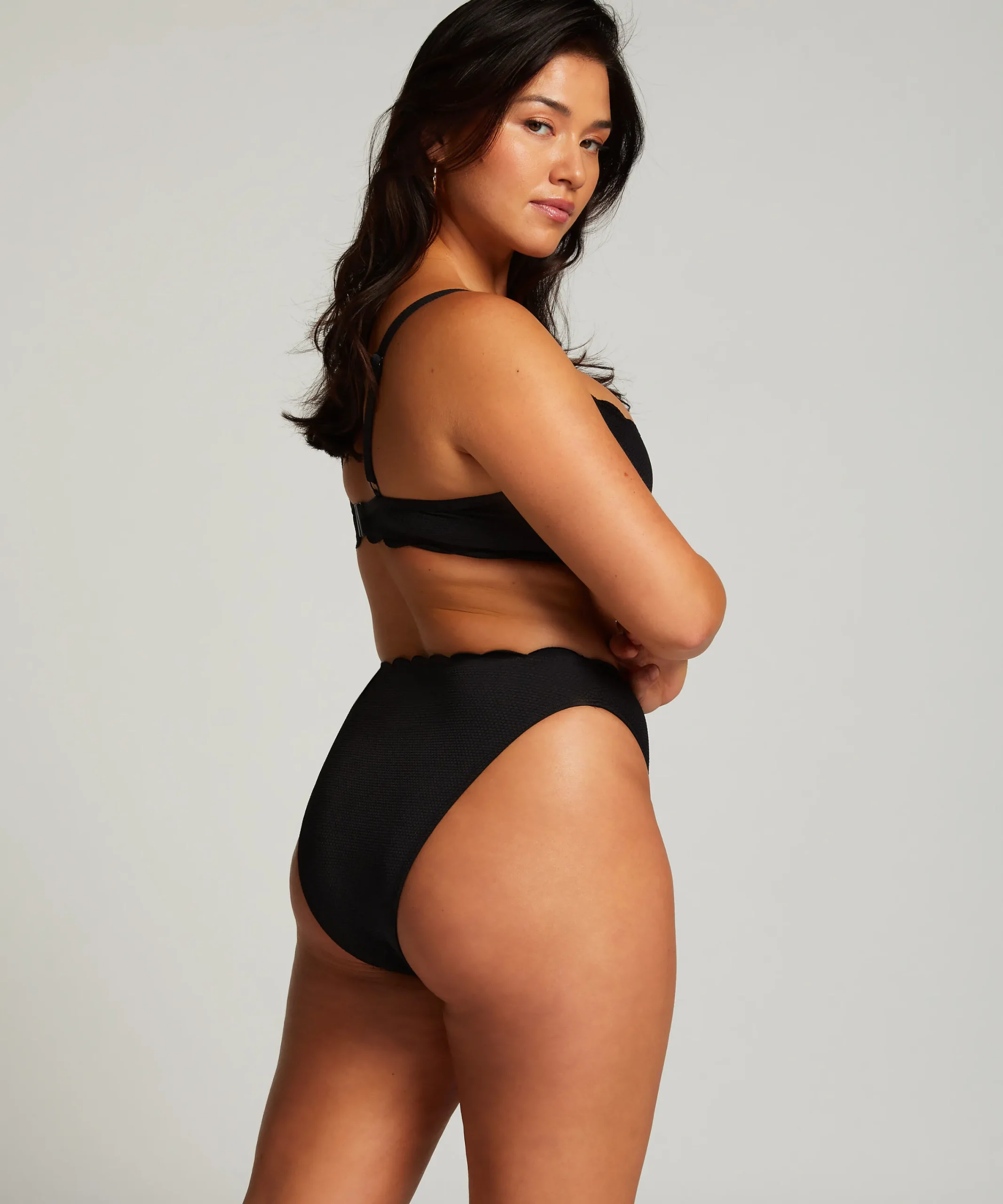 Clearance Voorgevormde Beugel Bikinitop Scallop Vrouwen Bikini'S