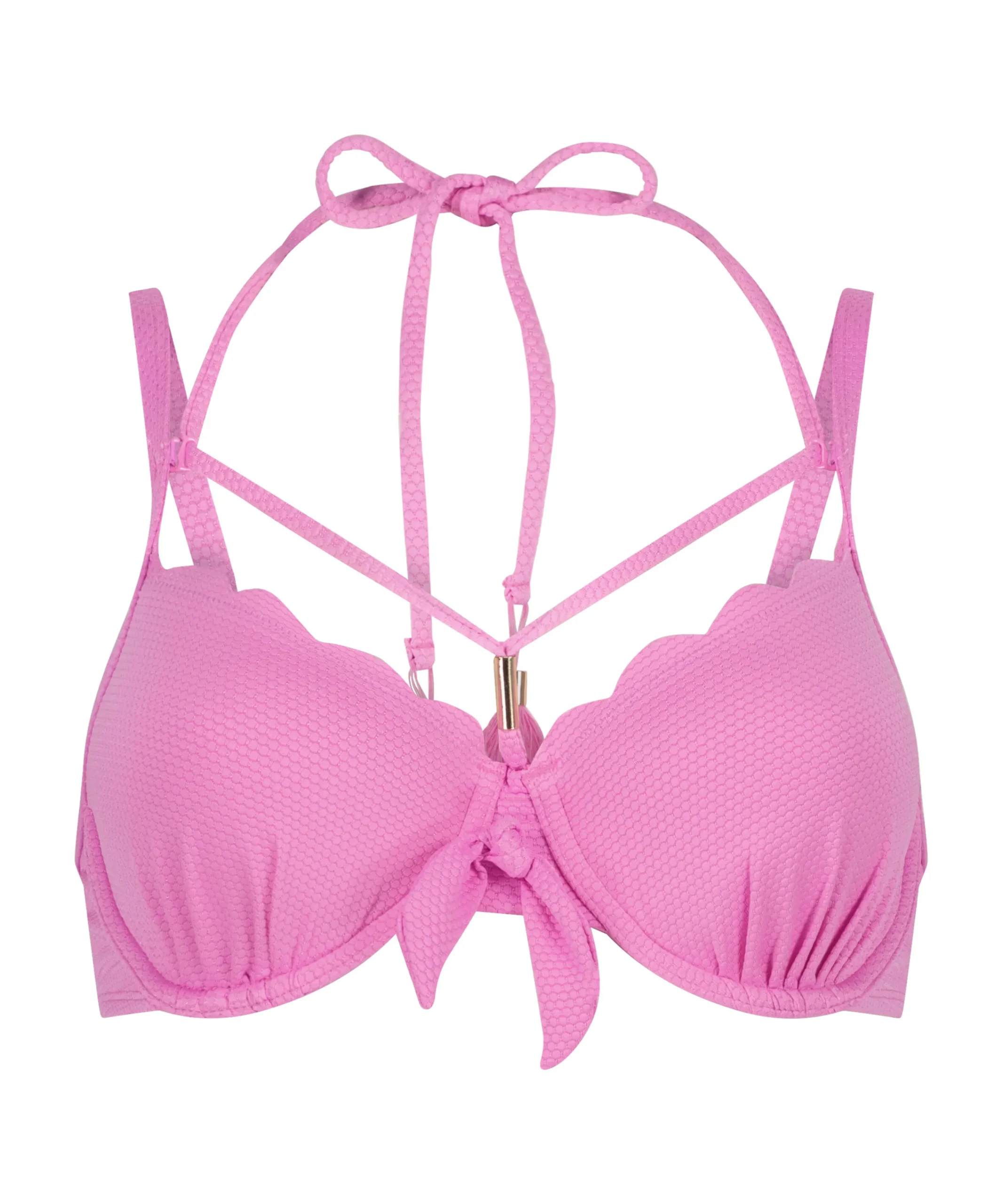 New Voorgevormde Beugel Bikinitop Scallop Vrouwen Bikini'S