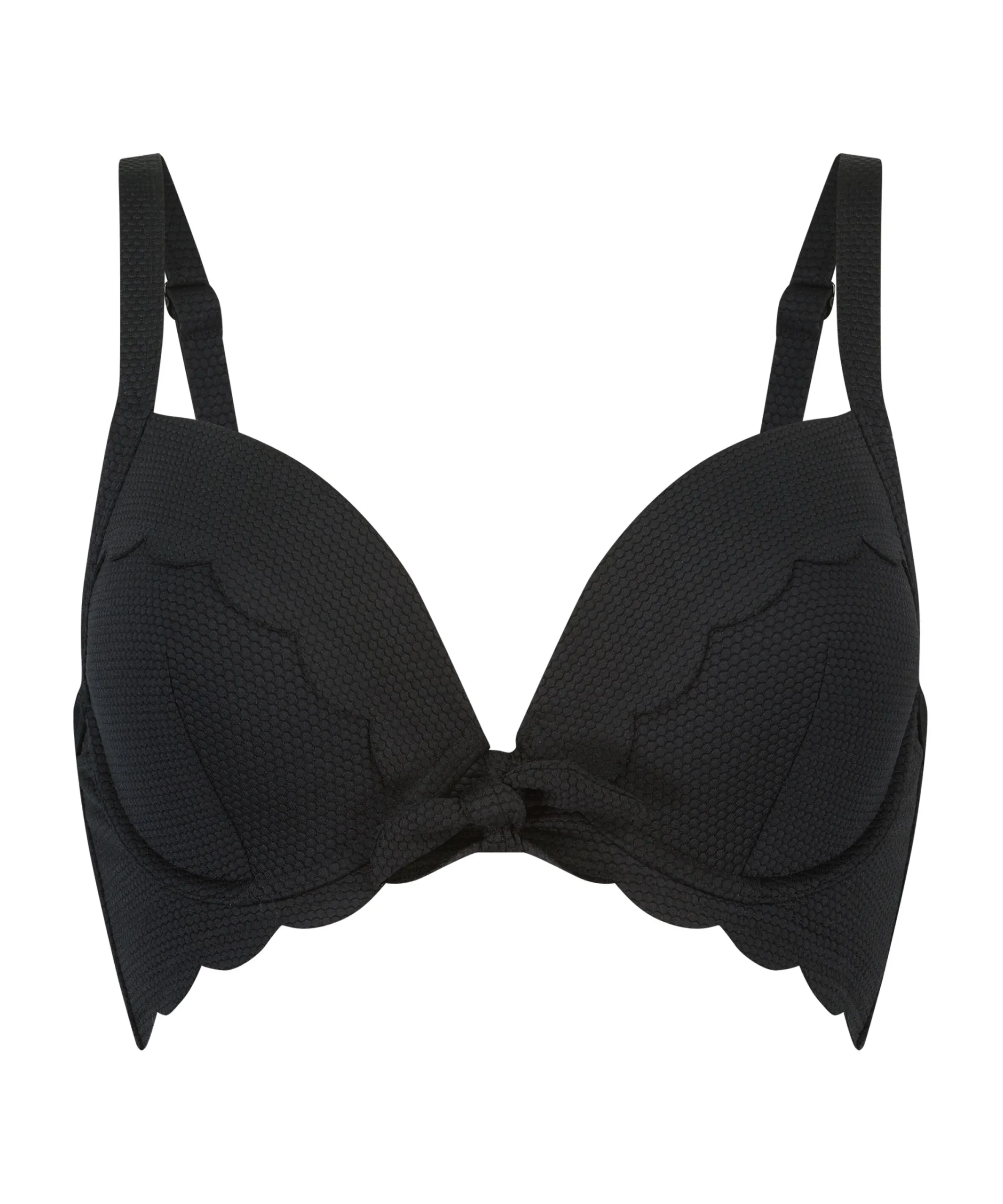 Discount Voorgevormde Beugel Bikinitop Scallop Vrouwen Bikini'S