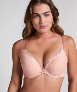Sale Voorgevormde Push-Up Beugel Bh Marine Vrouwen Push-Up & Maximizer Bh'S