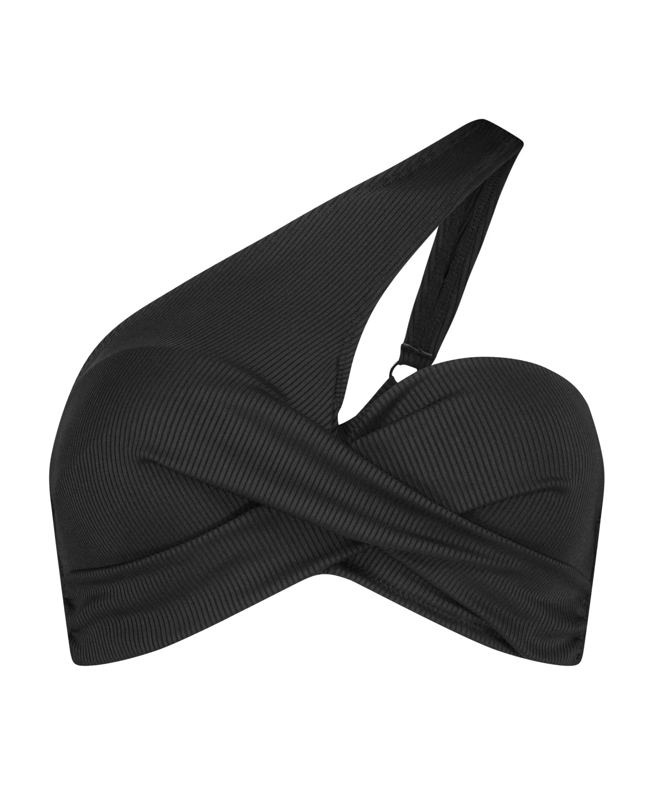 Fashion Voorgevormde Push-Up Beugel Bikinitop Nero Rib Vrouwen Bikini'S