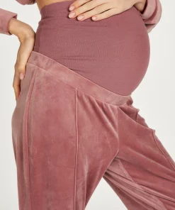 Flash Sale Zwangerschapsjoggingbroek Velours Pintuck Vrouwen Pyjama'S